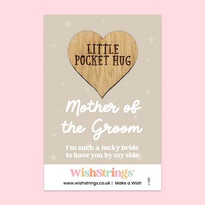 Pocket Hug – Mother of the Groom | Thoughtful Wedding Gift from Bride or Son | Keepsake Token of Gratitude & Love on the Big Day