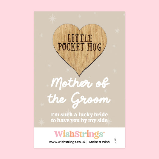 Pocket Hug – Mother of the Groom | Thoughtful Wedding Gift from Bride or Son | Keepsake Token of Gratitude & Love on the Big Day