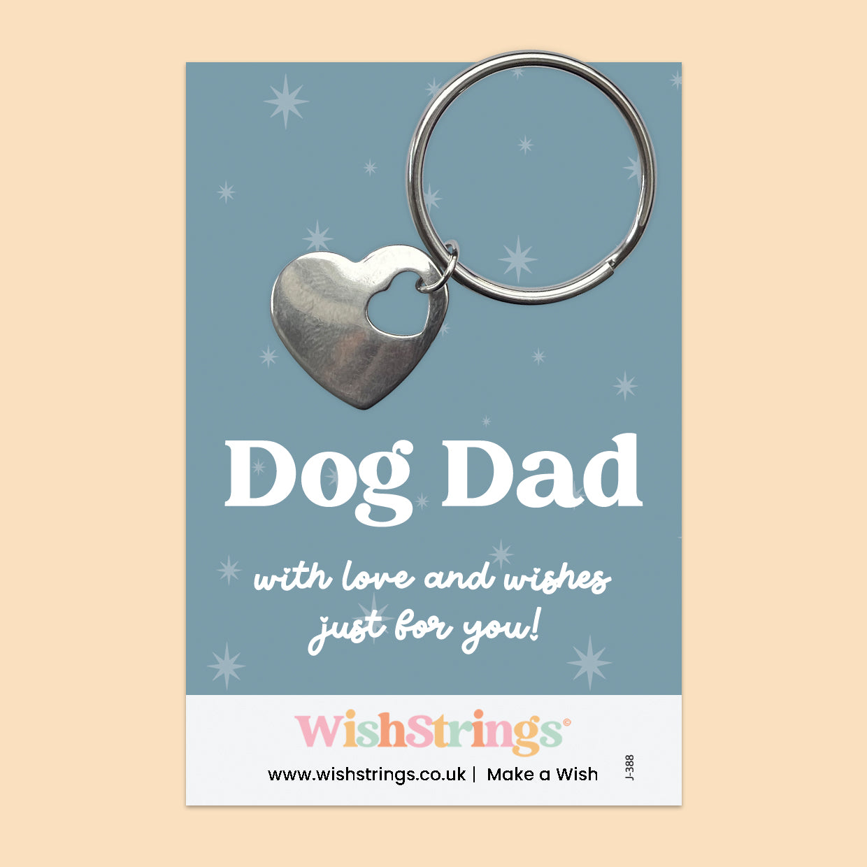 Dog Dad - Heart Keyring