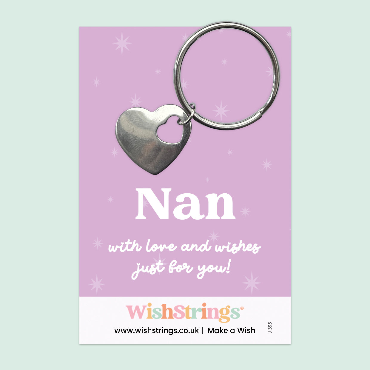 Nan - Heart Keyring