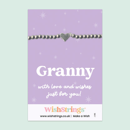 Granny - Heart Stretch Bracelet