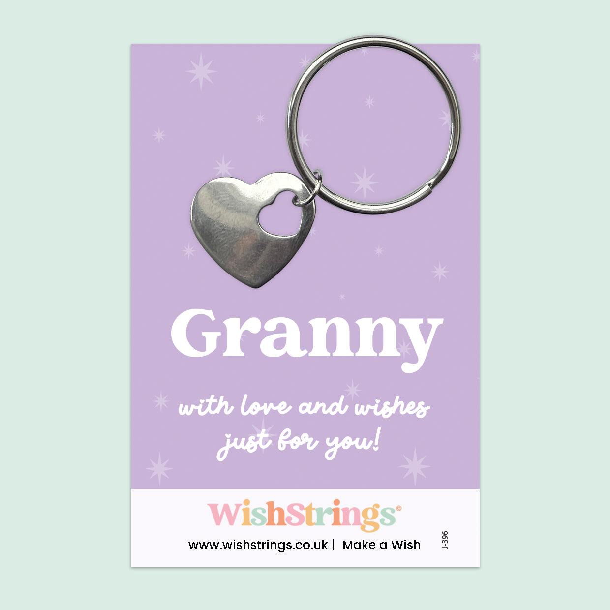 Granny - Heart Keyring