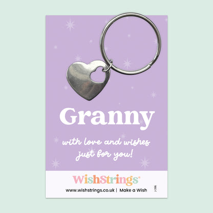 Granny - Heart Keyring
