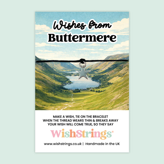Wish Bracelet – Wishes from Buttermere | Lake District Gift | Star Charm Keepsake Bracelet from Cumbria
