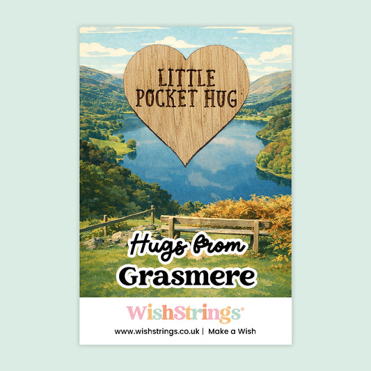 Pocket Hug – Hugs from Grasmere | Lake District Keepsake Gift | Scenic Souvenir Token from Cumbria