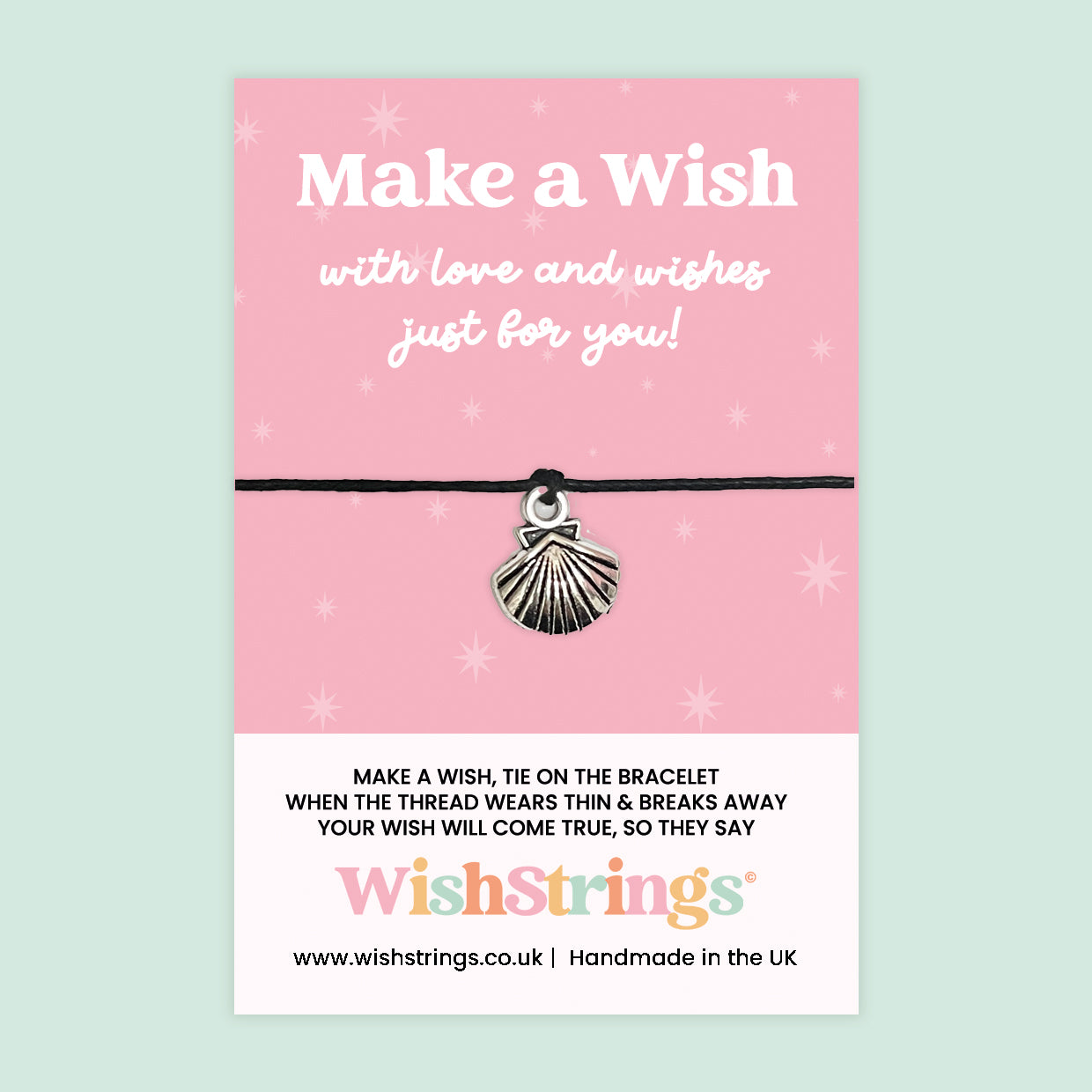 Sea Shell - WishStrings Wish Bracelet, Limited Edition Charm - LEWS064