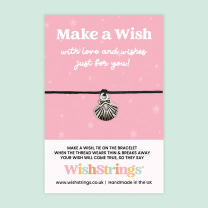 Sea Shell - WishStrings Wish Bracelet, Limited Edition Charm - LEWS064