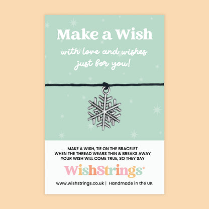 Snowflake - WishStrings Wish Bracelet, Limited Edition Charm - LEWS001