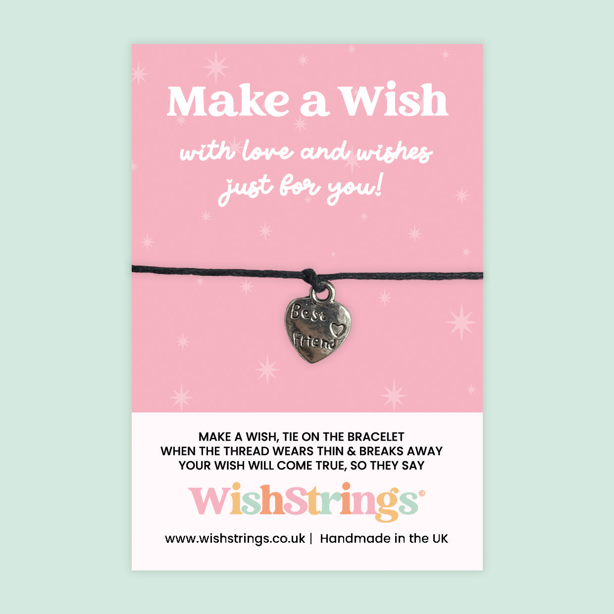 Best Friend - WishStrings Wish Bracelet, Limited Edition Charm - LEWS002