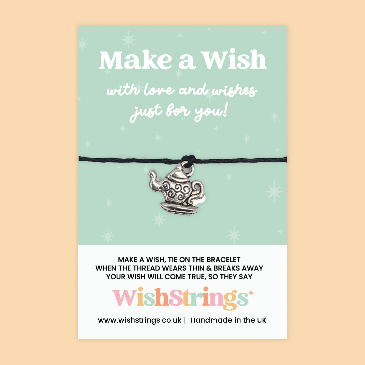 Teapot - WishStrings Wish Bracelet, Limited Edition Charm - LEWS023