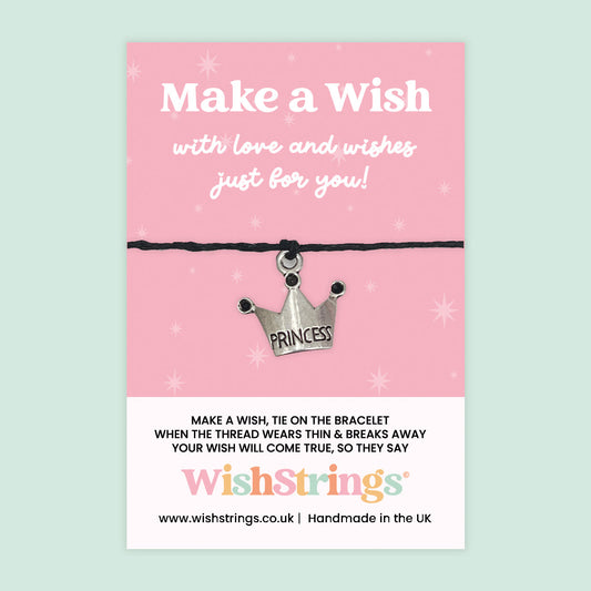 Princess - WishStrings Wish Bracelet, Limited Edition Charm - LEWS025