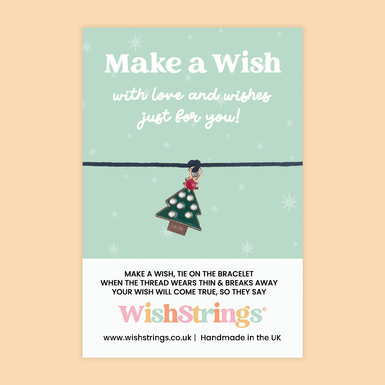 Christmas Tree - WishStrings Wish Bracelet, Limited Edition Charm - LEWS060