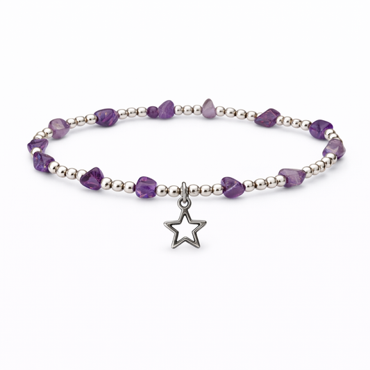 Star - Gemstone Beaded Bracelet