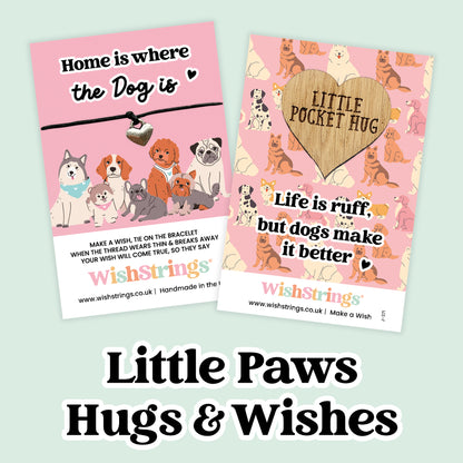 Dog Lover Gifts | Meaningful Pet Keepsake Tokens & WishStrings Bracelets with Pawprint Charms
