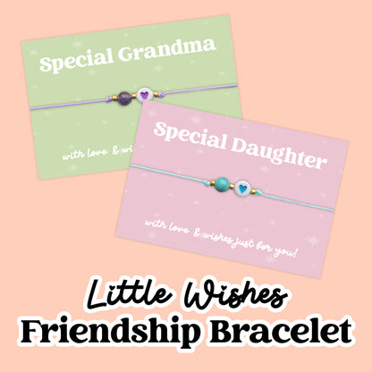 Little Wishes® Adjustable Friendship Bracelet Gift Collection | Meaningful Beaded Gifts on Occasion Cards | Choose Your Design