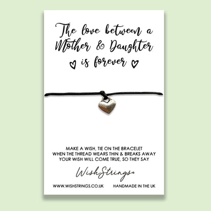 SALE - THE LOVE BETWEEN A MOTHER & DAUGHTER - WishStrings Wish Bracelet - S009♥