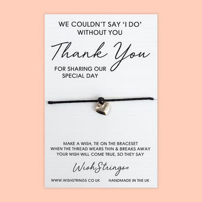 SALE - Thank You for Sharing Our Special Day - WishStrings Wish Bracelet - S122