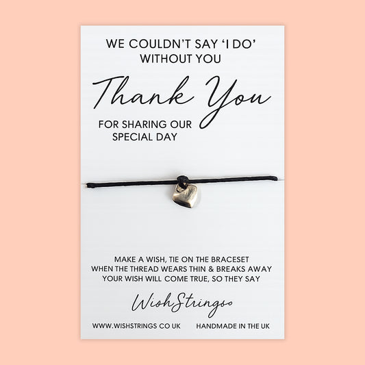 SALE - Thank You for Sharing Our Special Day - WishStrings Wish Bracelet - S122