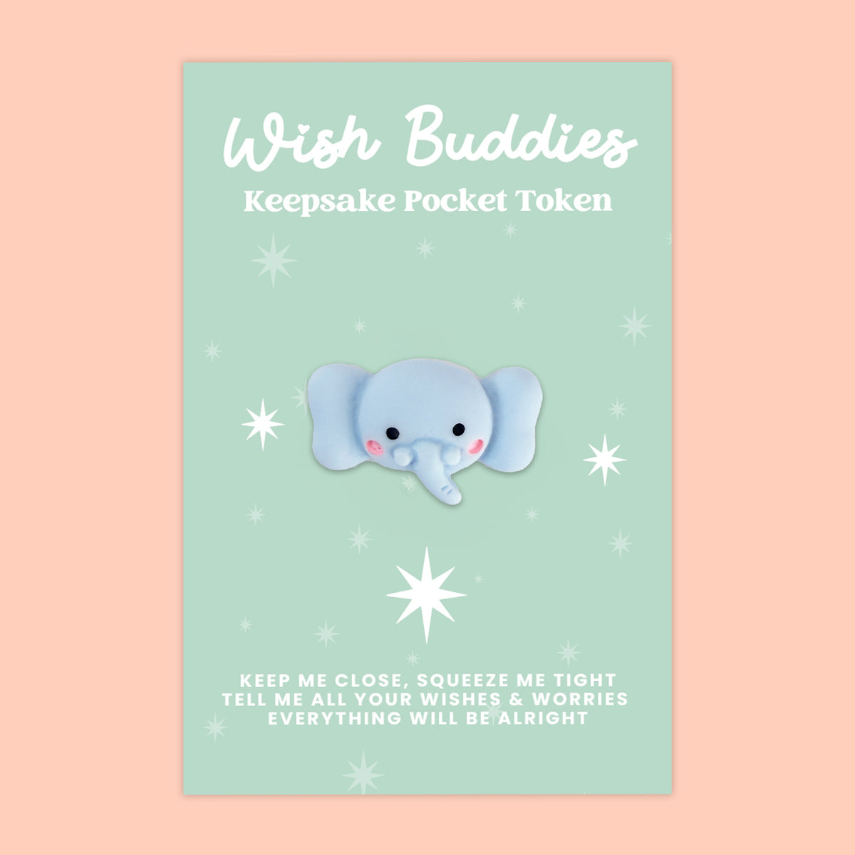 Elephant - WishBuddies - Pocket Hug Token (WB021)