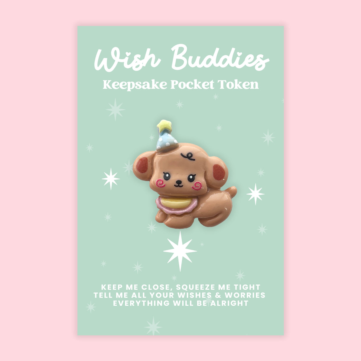 Puppy Dog - WishBuddies - Pocket Hug Token (WB046)