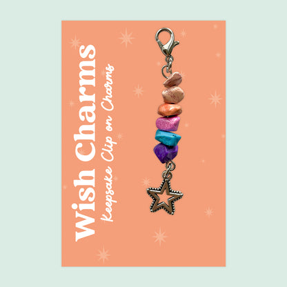 Wish Charm Collection – Keepsake Clip-On Charms | Handmade Lucky Tokens with Inspiring Quotes | Thoughtful Gifts & Everyday Positivity
