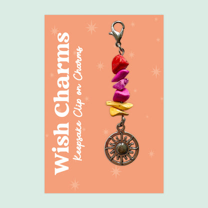 Wish Charm Collection – Keepsake Clip-On Charms | Handmade Lucky Tokens with Inspiring Quotes | Thoughtful Gifts & Everyday Positivity
