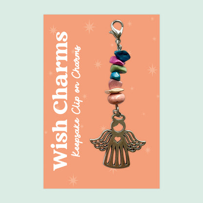 Wish Charm Collection – Keepsake Clip-On Charms | Handmade Lucky Tokens with Inspiring Quotes | Thoughtful Gifts & Everyday Positivity