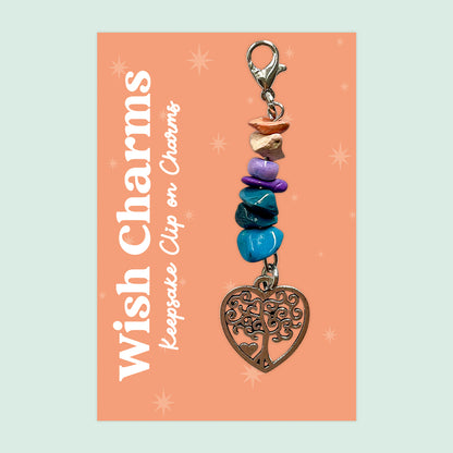 Wish Charm Collection – Keepsake Clip-On Charms | Handmade Lucky Tokens with Inspiring Quotes | Thoughtful Gifts & Everyday Positivity