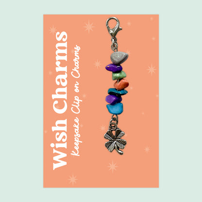 Wish Charm Collection – Keepsake Clip-On Charms | Handmade Lucky Tokens with Inspiring Quotes | Thoughtful Gifts & Everyday Positivity