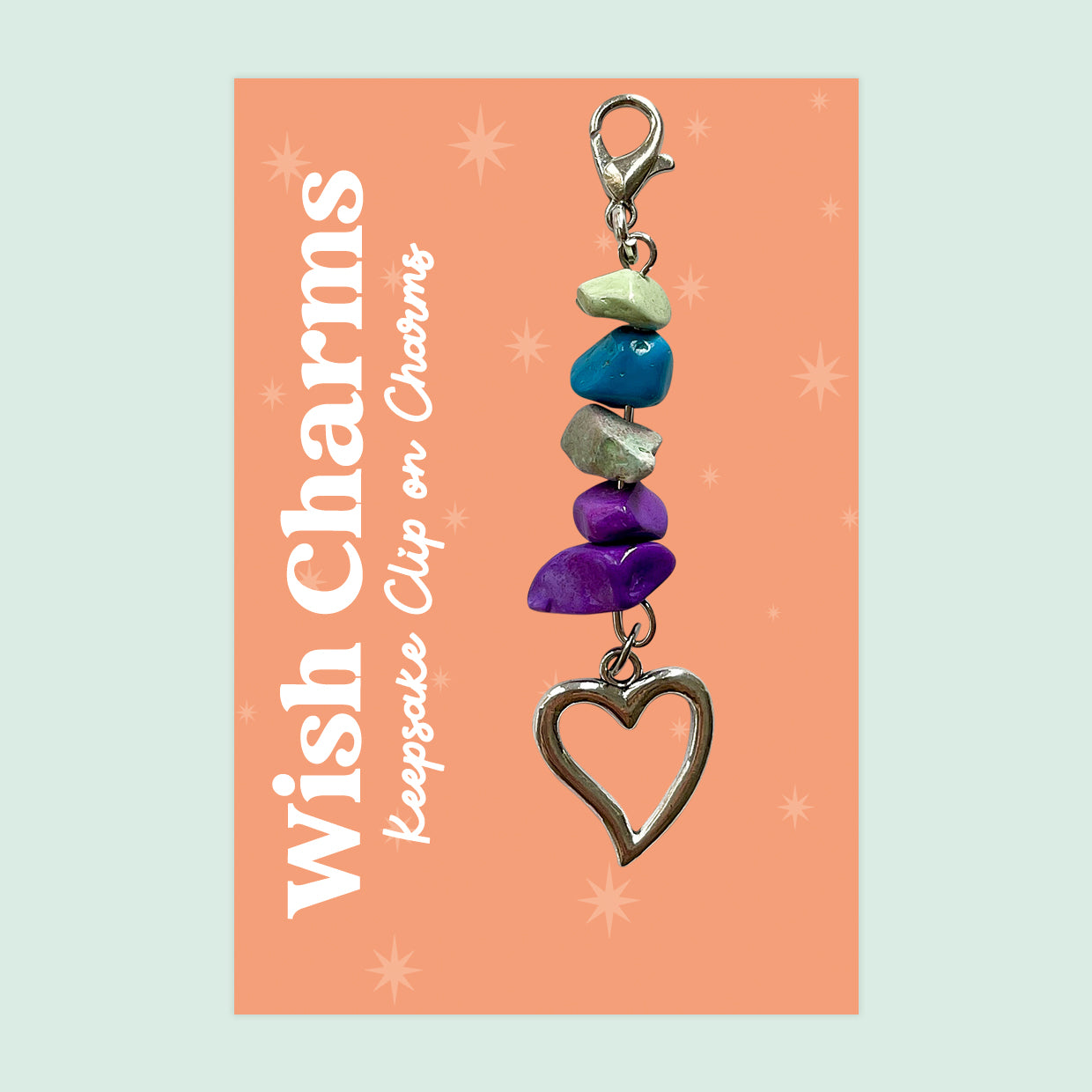 Wish Charm Collection – Keepsake Clip-On Charms | Handmade Lucky Tokens with Inspiring Quotes | Thoughtful Gifts & Everyday Positivity