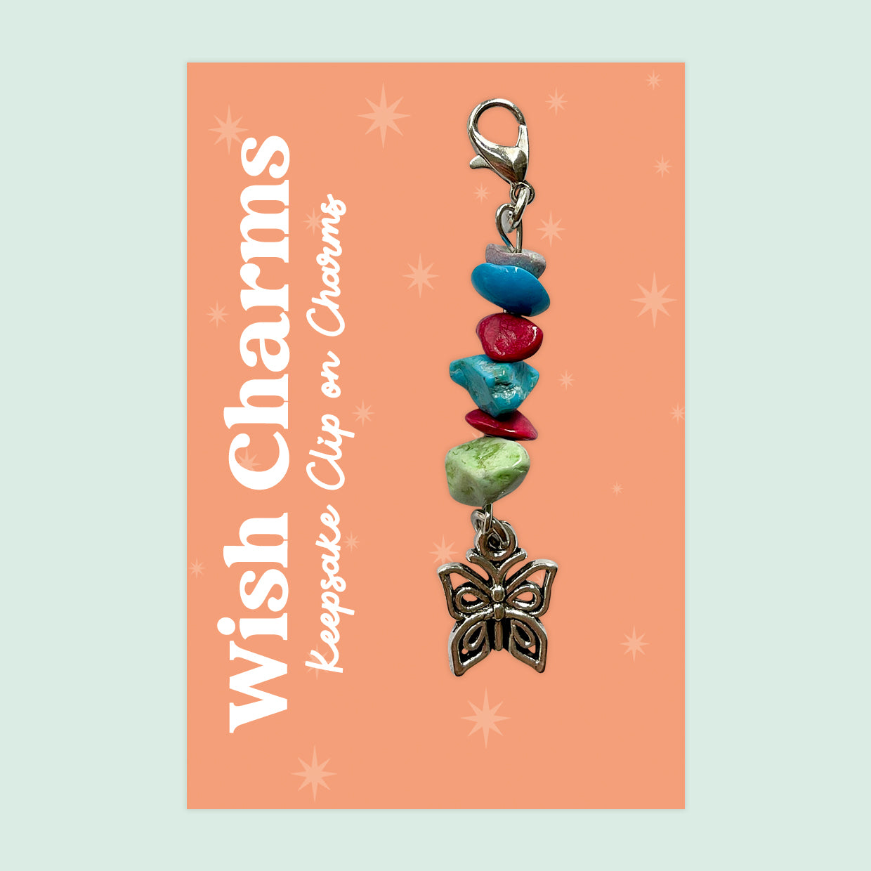 Wish Charm Collection – Keepsake Clip-On Charms | Handmade Lucky Tokens with Inspiring Quotes | Thoughtful Gifts & Everyday Positivity
