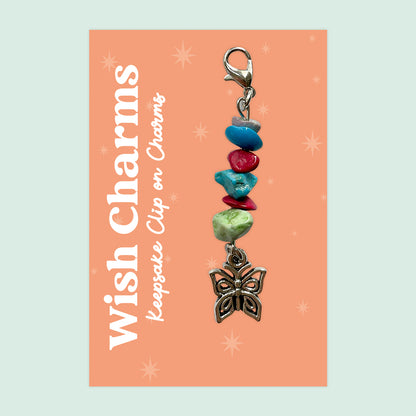 Wish Charm Collection – Keepsake Clip-On Charms | Handmade Lucky Tokens with Inspiring Quotes | Thoughtful Gifts & Everyday Positivity
