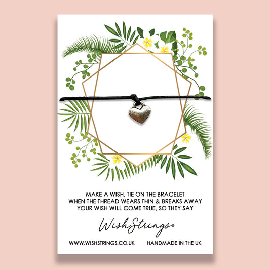 SALE - Wild Leaves Circle - WishStrings Wish Bracelet - WS007♥