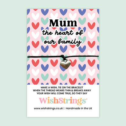 To Mum, With Love Collection – 6 Pocket Hugs & 6 WishStrings | Thoughtful Gifts for Mum | Handmade Keepsakes