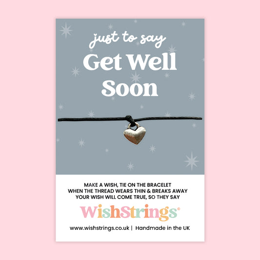 WishStrings ‘Get Well Soon’ Wish Bracelet | Thoughtful Token for Recovery | Handmade Keepsake Gift for Support & Positivity | Letterbox Friendly Pick-Me-Up