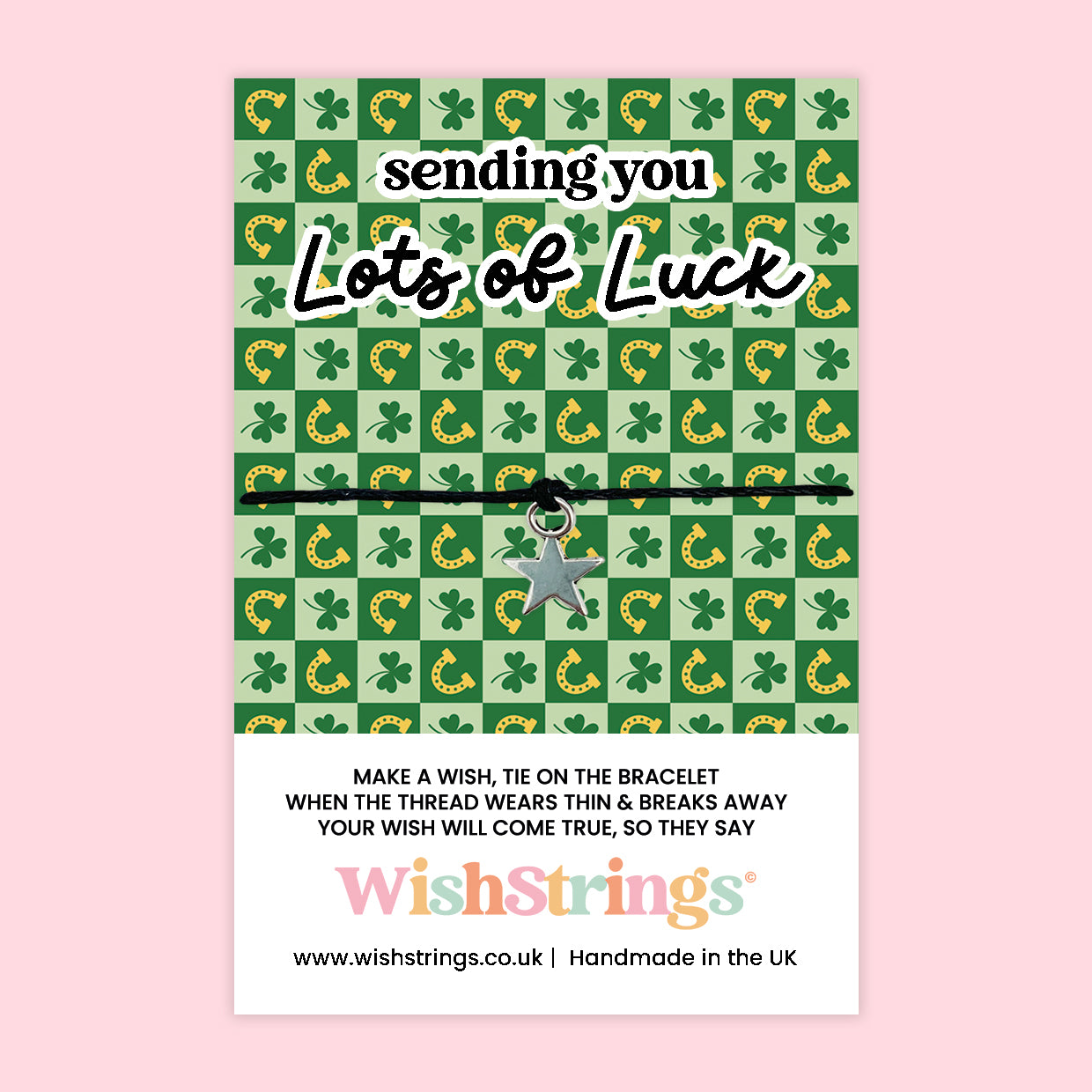 Good Luck Collection – 6 Pocket Hugs & 6 WishStrings | Encouragement & Support Gifts | Handmade Inspirational Keepsakes