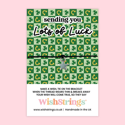 Good Luck Collection – 6 Pocket Hugs & 6 WishStrings | Encouragement & Support Gifts | Handmade Inspirational Keepsakes