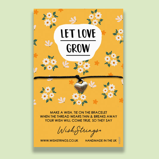 SALE - Let Love Grow - WishStrings Wish Bracelet - WS069♥