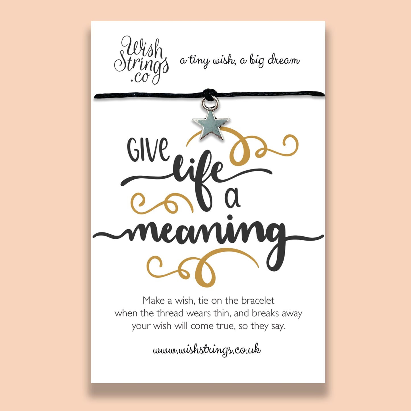 SALE - Give Life Meaning - WishStrings Wish Bracelet - S013