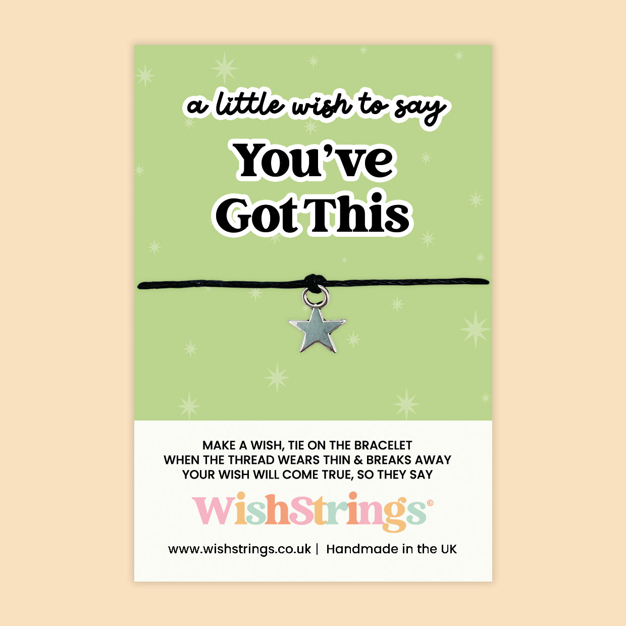 Good Luck Collection – 6 Pocket Hugs & 6 WishStrings | Encouragement & Support Gifts | Handmade Inspirational Keepsakes