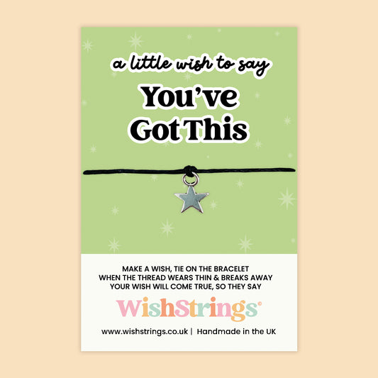 WishStrings ‘You’ve Got This’ Wish Bracelet | Motivational Gift for Encouragement | Handmade Token of Strength | Thoughtful Keepsake for Positivity & Support