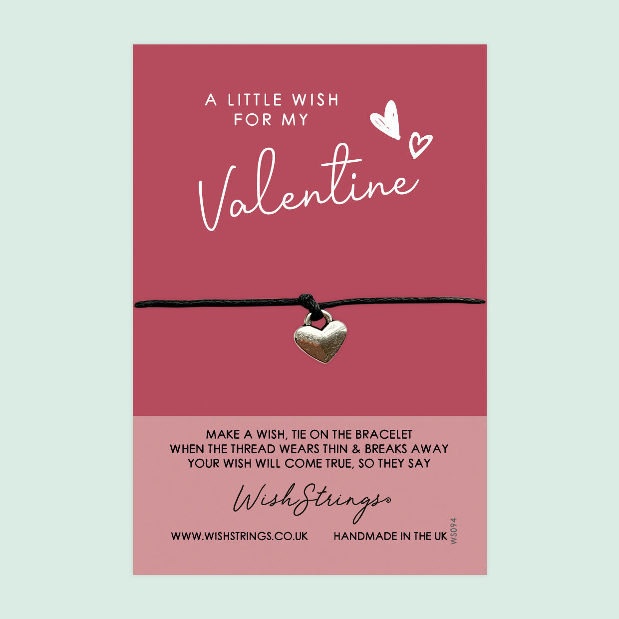 SALE - My Valentine  - WishStrings Wish Bracelet - S114♥