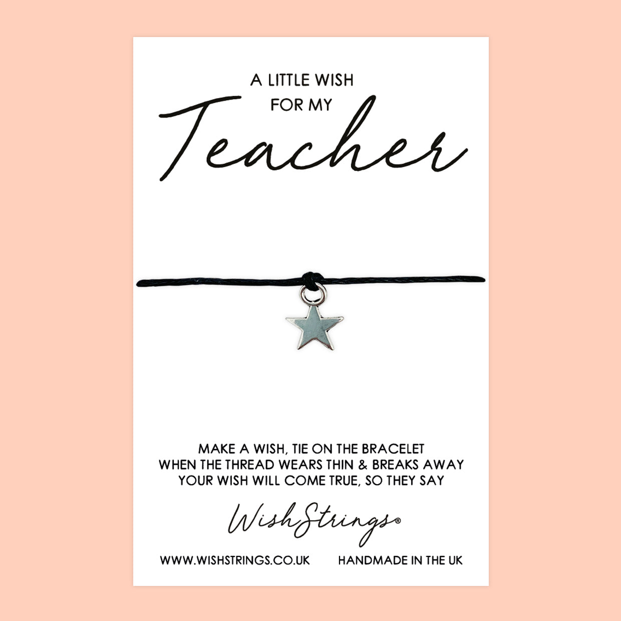 SALE - Teacher - WishStrings Wish Bracelet - S031★