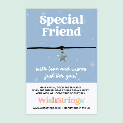 Special Friend Wish Bracelet – Friendship Keepsake Jewelry With Gift Card For Besties