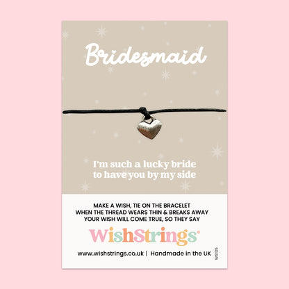 WishStrings Wish Bracelet – Handmade Bridesmaid Bracelet | Wedding Keepsake Gift Card