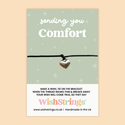 Sent with Comfort & Care Collection – 6 Pocket Hugs & 6 WishStrings | Sympathy & Support Gifts | Handmade Keepsakes