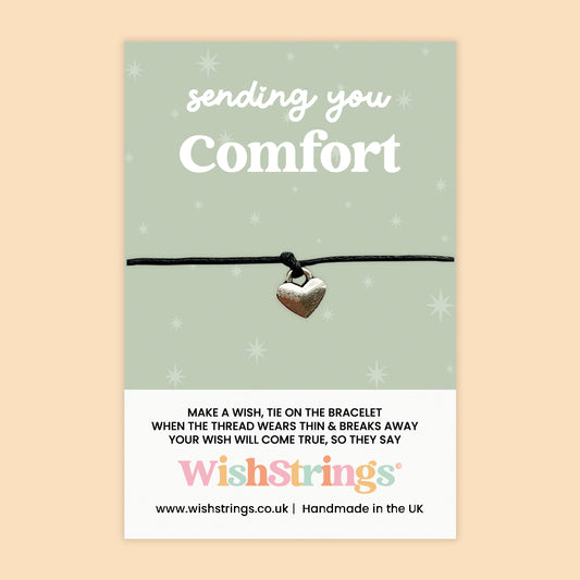 WishStrings ‘Sending You Comfort’ Wish Bracelet | Thoughtful Sympathy Gift | Handmade Bereavement Keepsake | Uplifting Token for Grief and Support