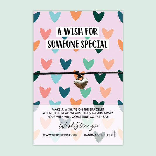 Someone Special Wish Bracelet – Thoughtful Keepsake Friendship Token With Gift Card For Any Occasion