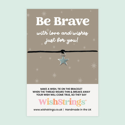 Be Brave Wish Bracelet – Motivational Bracelet with Positivity Reminder | Letterbox Gift