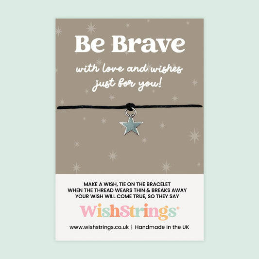 Be Brave Wish Bracelet – Motivational Bracelet with Positivity Reminder | Letterbox Gift